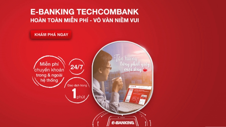 Techcombank chuyển tiền liên ngân hàng miễn phí